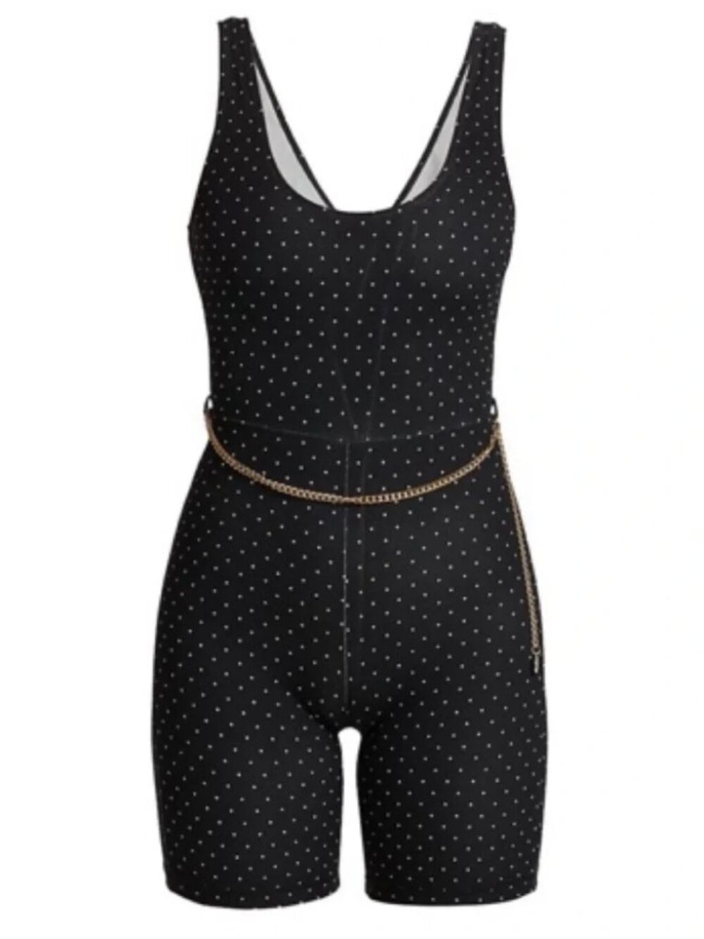 WeWoreWhat Scoop Micro Polka Dot Bodysuit